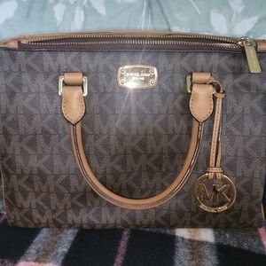Michael Kors Brown Signature Tote Bag